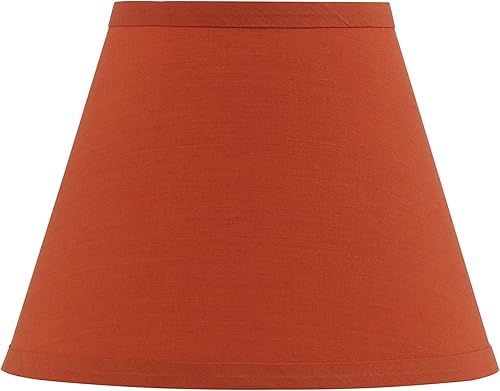 Miniatura 3 de Aspen Creative 56002 Tapa Dura Transicional Construcción de Lámpara Forma Empire UNO en Rojo Ladrillo, 22,9 cm de Ancho (12,7 cm x 22,9 cm x 17,8 cm)