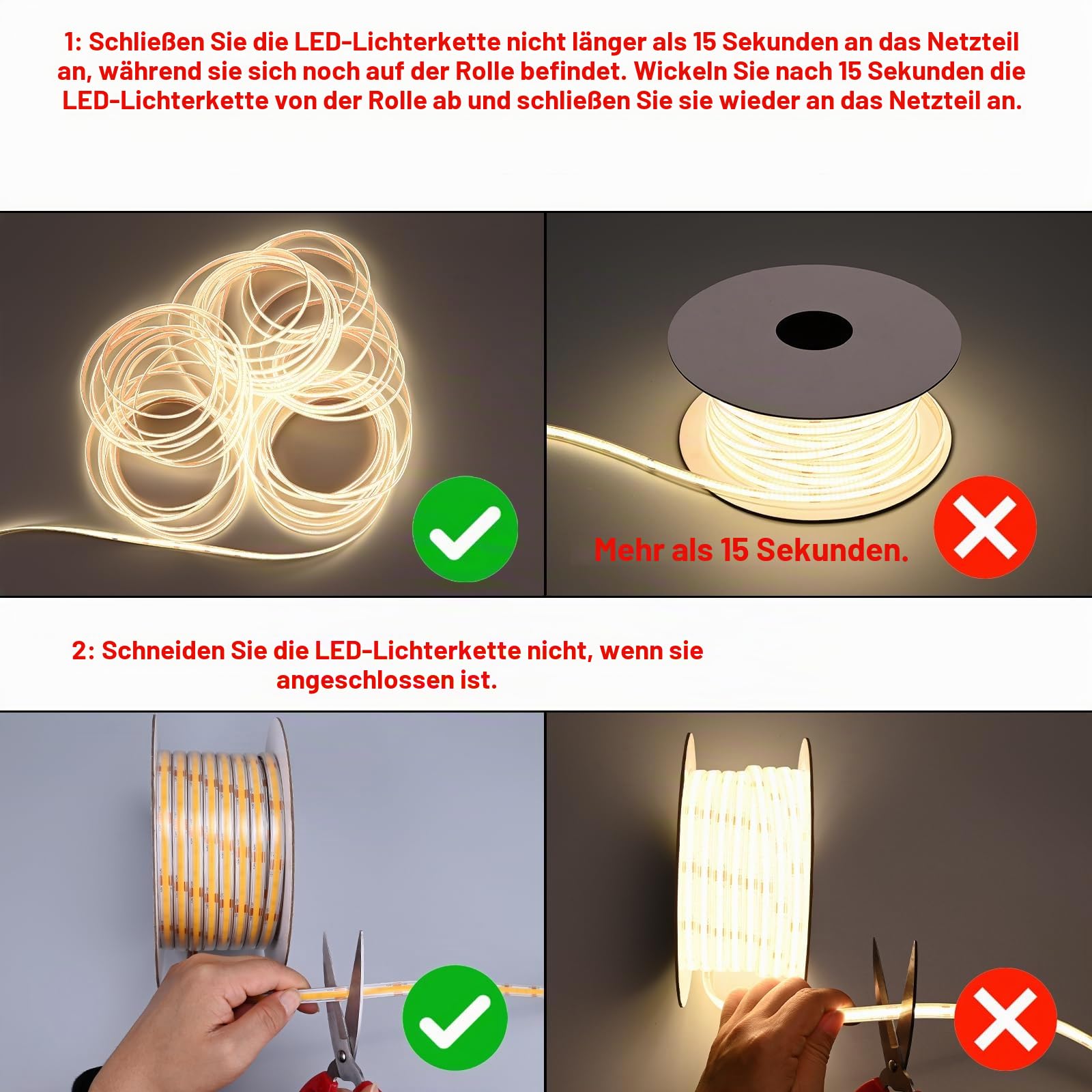 BENLUN 24V COB LED Streifen Aussenbereich Wasserdicht 20m | 4000K Naturweiß LED Strip Outdoor 7W/m CRI 93 Schneidbar mit Netzteil für Zimmer Dekoration und Außen Dekoration Beleuchtung