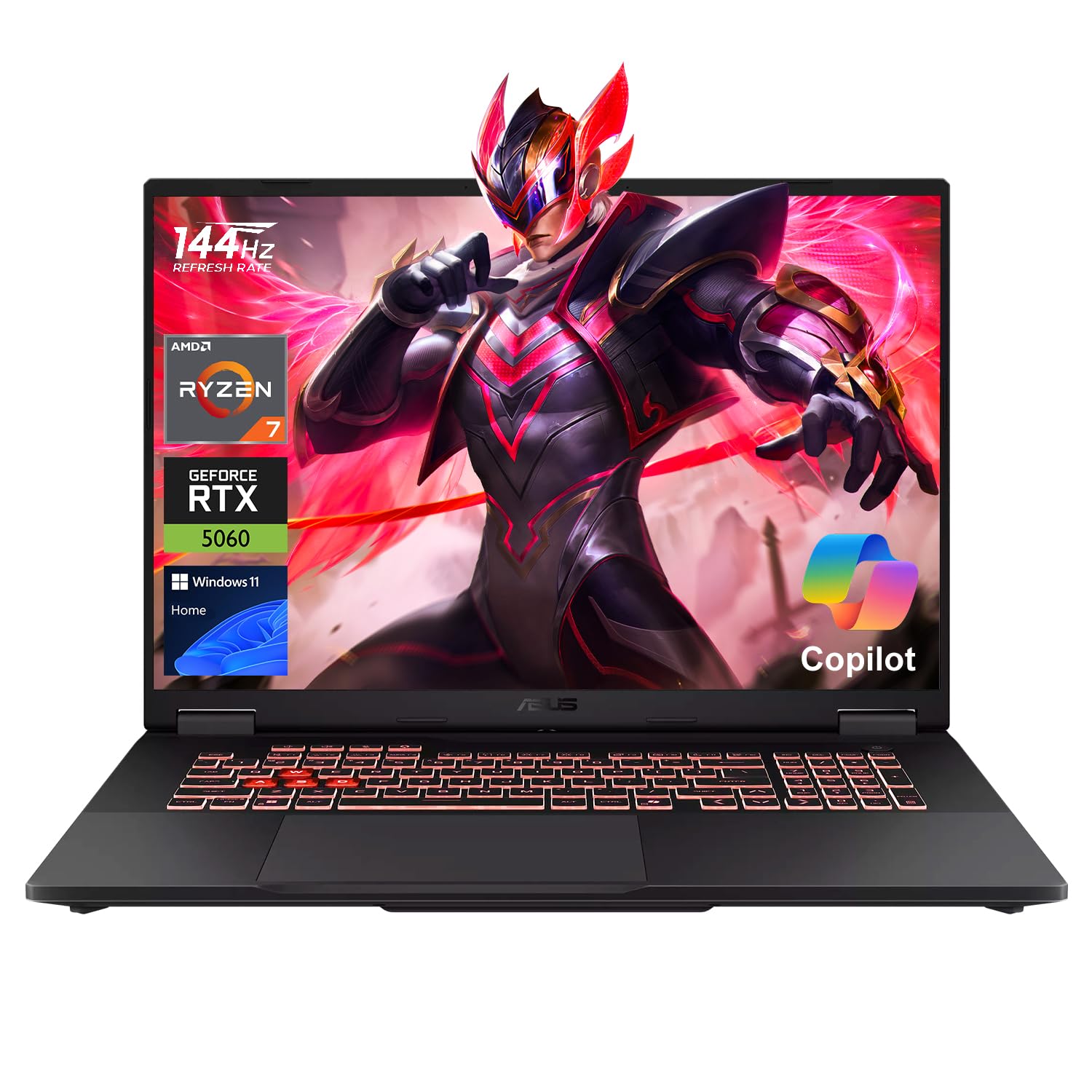 Amazon.com: PCONLINE ASUS TUF A18 5060 Gaming Laptop, AMD Ryzen 7