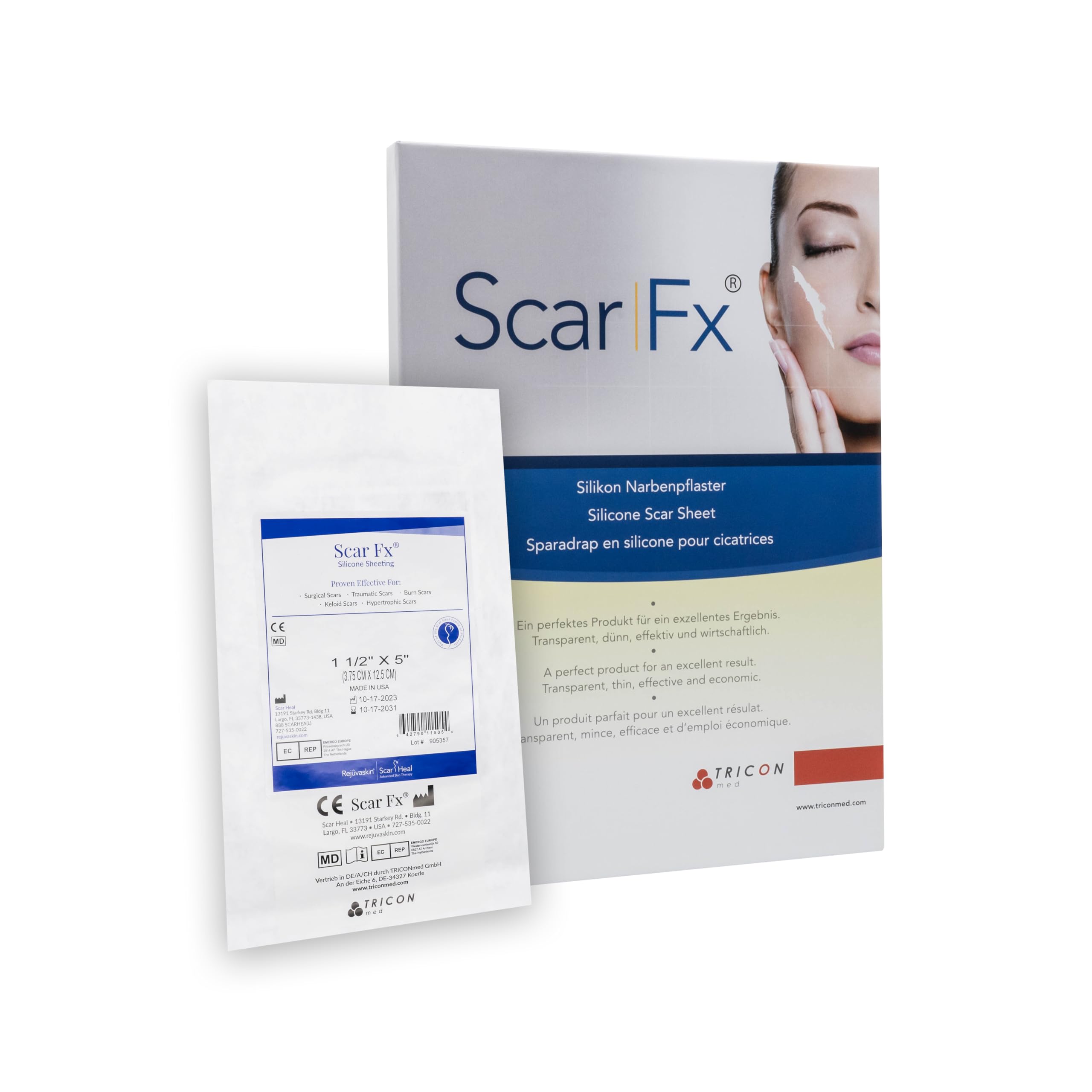 Scar FX Silikon Narben Pflast.3,75x12,5cm