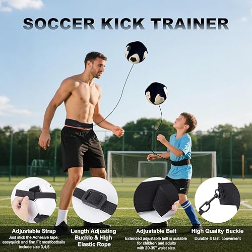 Miniatura 6 de Juego de equipos de entrenamiento de fútbol de escalera de agilidad, peldaño de 20 pies y 12 pies, 12 conos de fútbol, paracaídas de resistencia,