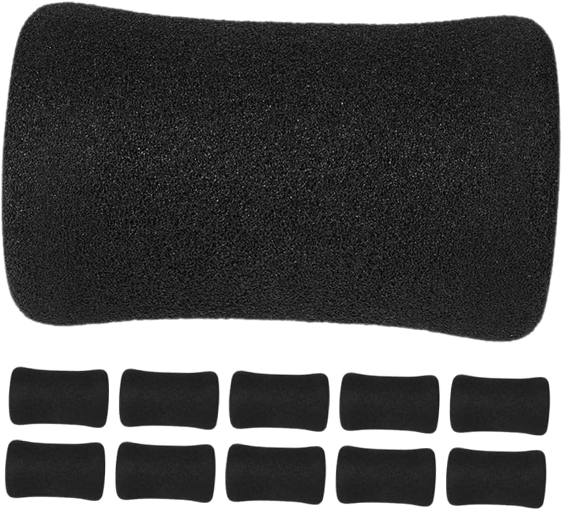 Hemoton 12Pcs Roller Pad Replacement Covers for Gym Equipment Versatile Fitness Accessory for Leg Extension Weightlifting and Home Gym Machines