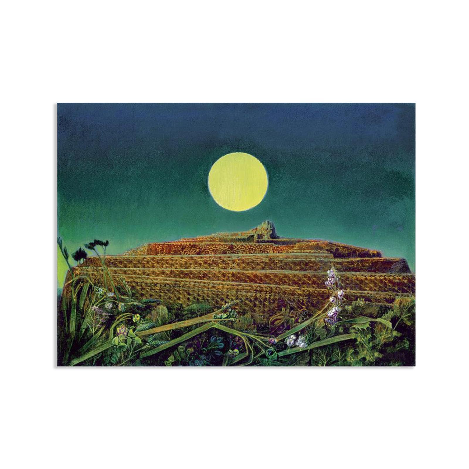 Mycggdgh Unframe Max Ernst Wall Art,The Entire City,Art Reproductions On Canvas Famous Paintings Posters Max Ernst Print Abstract Pictures Wall Decor 85X60cm(33X24in) Frameless