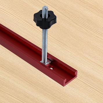 Antrader T Track Aluminum Slide,T Track for Woodworking,Red