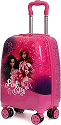 Mala Infantil Escolar/Viagem Com Giro 360º Skeet Resistente Pink Meninas