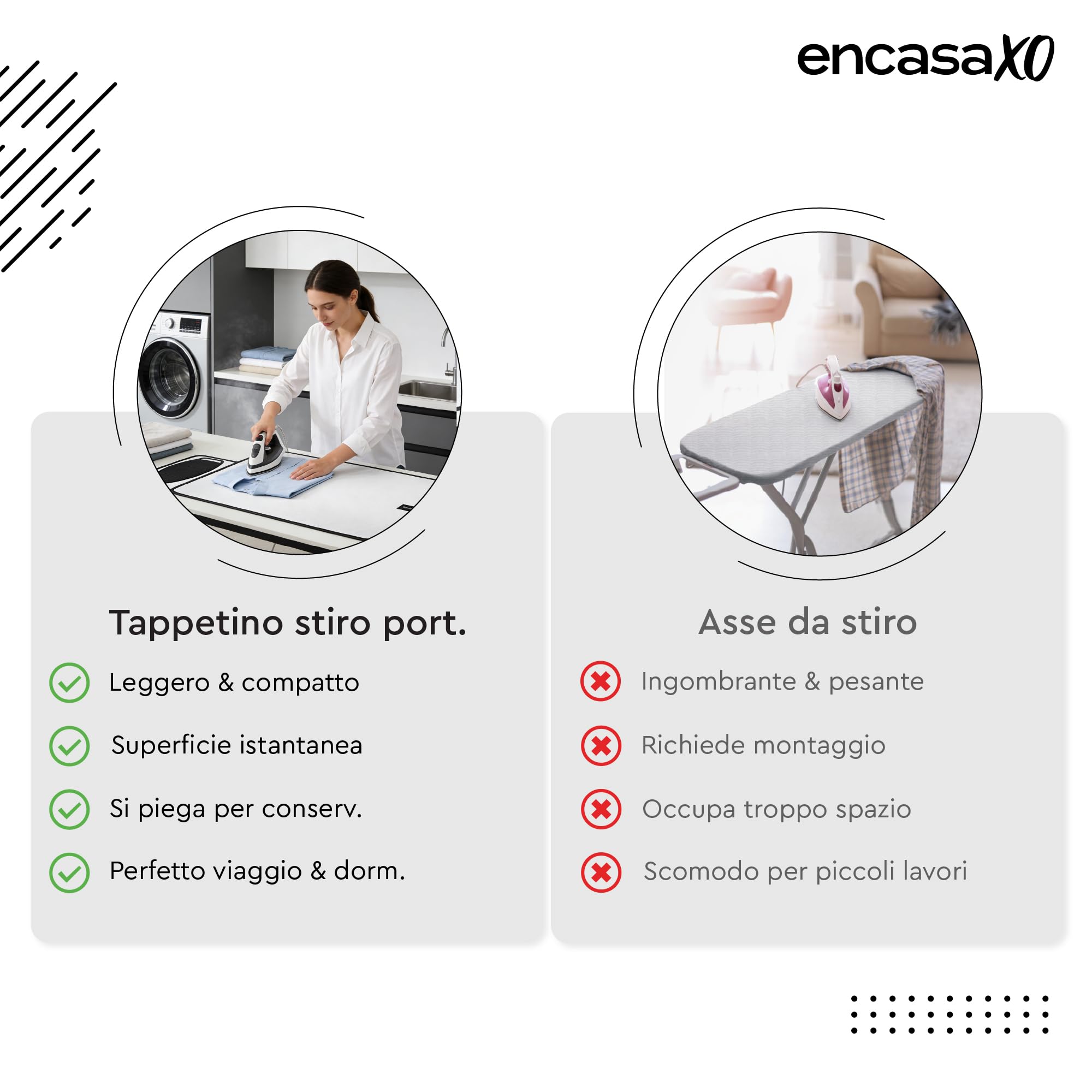 Encasa XO Ironing Mat/Pad - Argento metallico (grande 70x50 cm) con 5 mm di imbottitura in schiuma e ferro da stiro in silicone per la pressatura a vapore su tavolo o letto