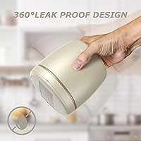 Vista 4 de Termo para comida caliente, 32 onzas, tarro de comida aislado al vacío para adultos, de acero inoxidable, termo de boca ancha, a prueba de fugas