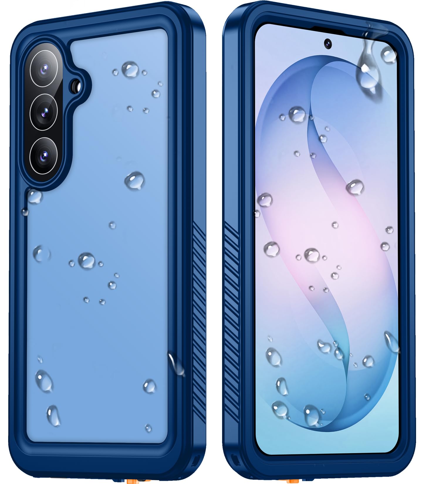 Temdan Designed for Samsung Galaxy S26 Case Waterproof, Blue