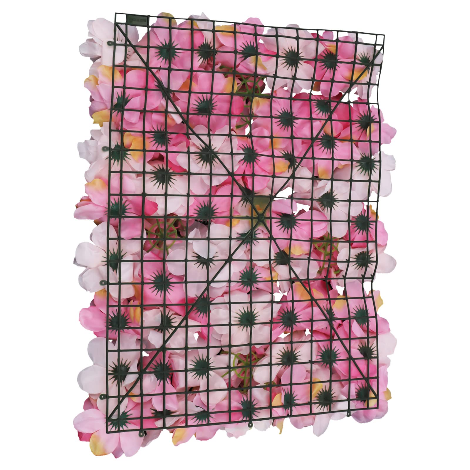 6 Stück Künstliche Blumenwand Rosenwand, Hochzeit Straße Hintergrund Kunstblumen Panel DIY, für Hochzeit Party Heimdekoration Gärten Wohnzimmern, Balkonen, Hintergründen Hochzeitsfotos , 40 x 60 cm