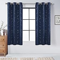 Vista 57 de BUHUA Juego de 2 paneles de cortinas opacas de 84 pulgadas de largo, cortinas de eficiencia energética y reducción de ruido para dormitorio con Gris