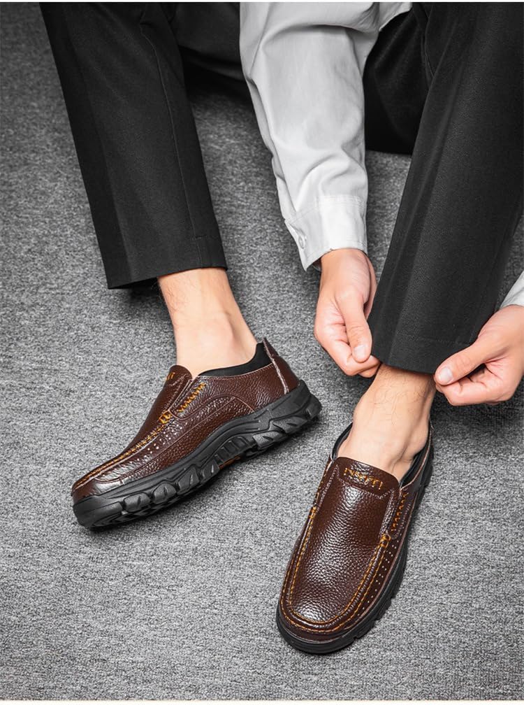 Style 511 - Zapatos casuales de vestir de piel de vaca para hombre
