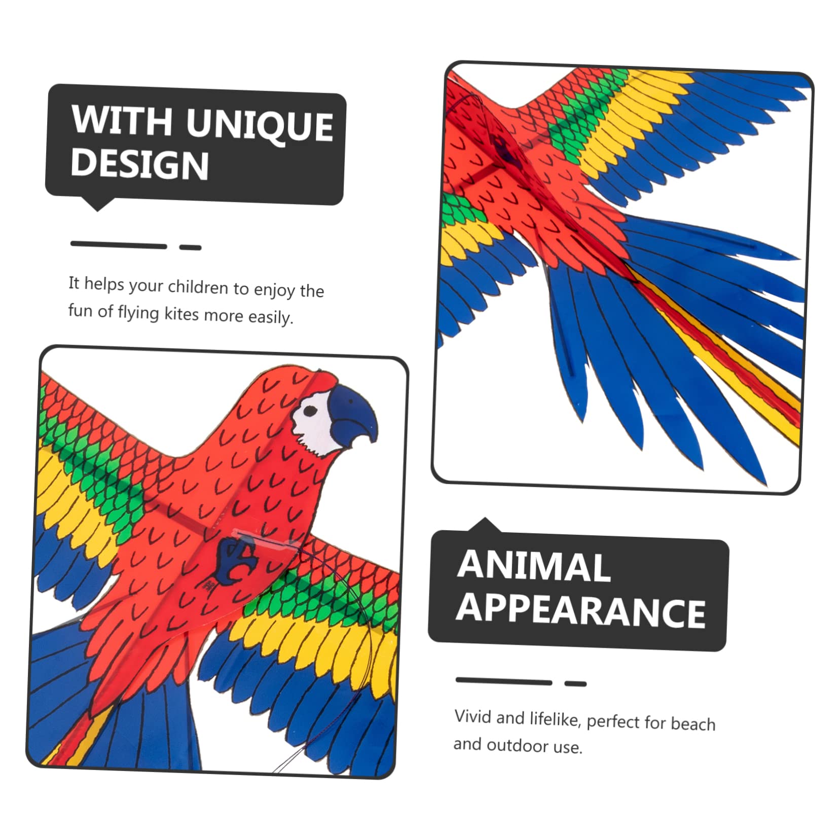 Gogogmee Dynamic Kite Fishing Rod Cartoon Kite Toy for Boys and Girls Easy to Fly and Carry