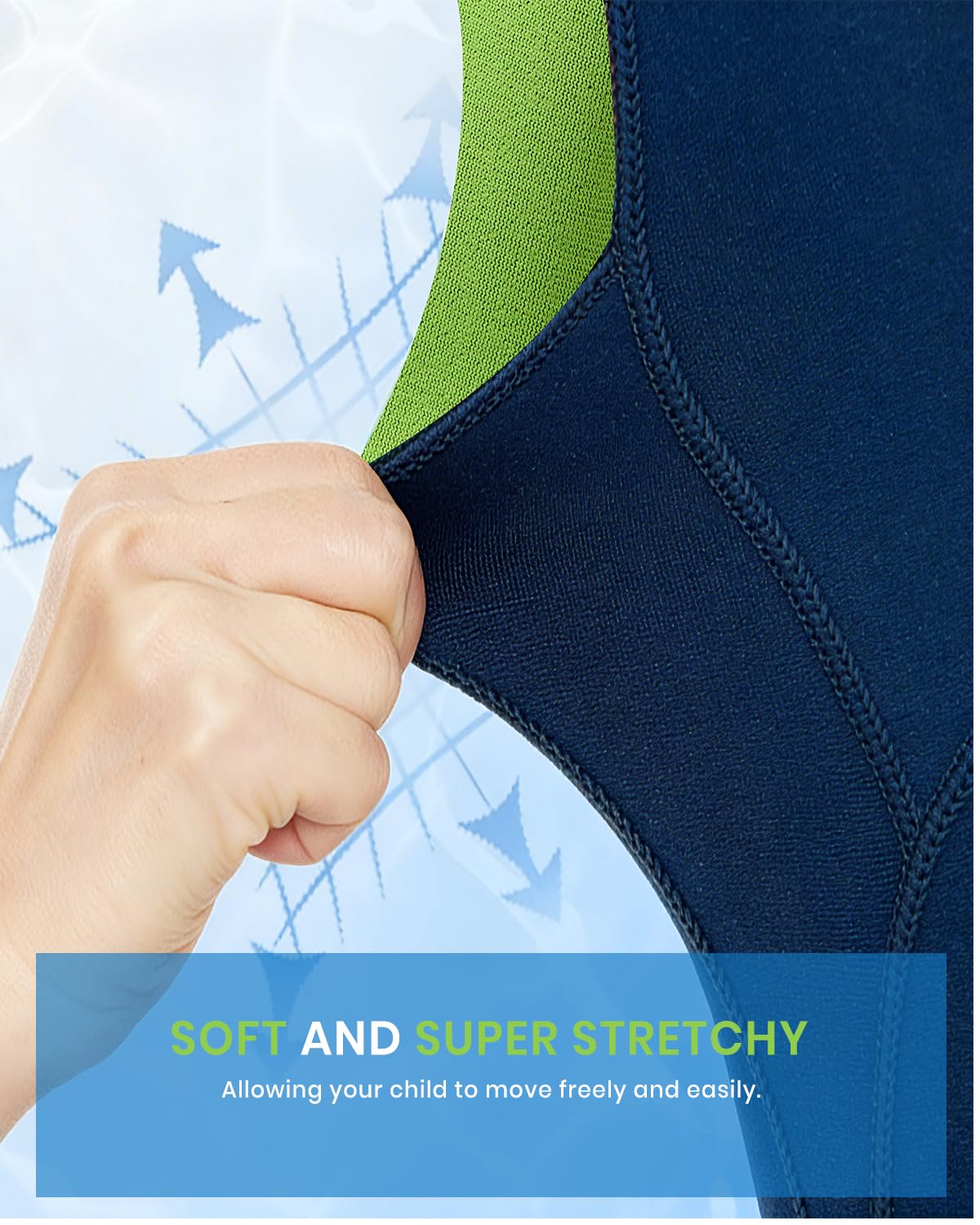 Gogokids Combinaison de plongée courte en néoprène de 2,5 mm pour garçons et filles – Combinaison de printemps pour enfants pour la natation, le surf, la plage, la piscine – Âge de 2 à 10 ans - 5