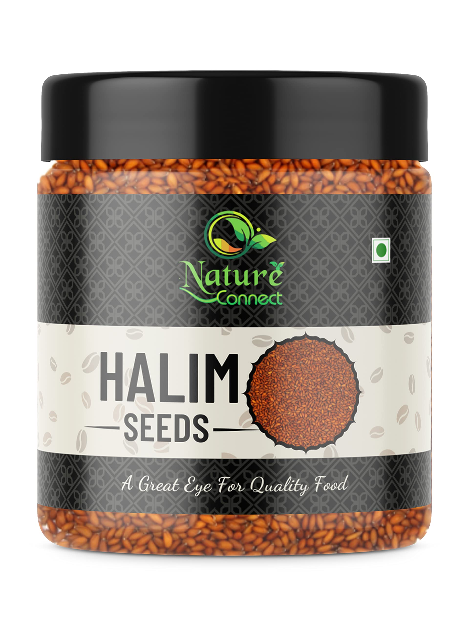 Nature Connect Halim Seeds (Aliv Seeds) - 250 gms - (Garden cress/Haleem) Haleem Seeds | Halim Seeds for Eating | Garden Cress Seeds [Jar Pack]