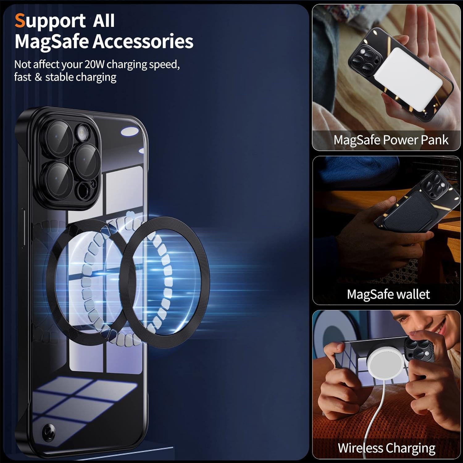 FAOMSEBS for iPhone 16 Pro Max Case MagSafe - Image 4