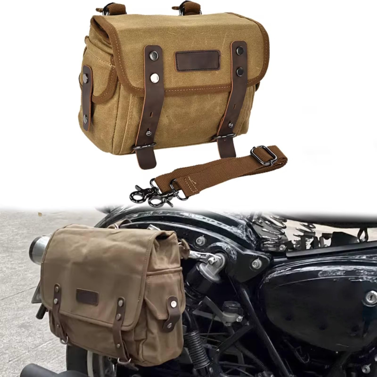 Motorrad Satteltasche Motorrad Satteltaschen Seitentaschen Für Sitztaschen Aufbewahrungstaschen Reisetaschen Werkzeugtaschen Taschen Universal Gepäck Reise Aufbewahrungstaschen Universal(Brown)