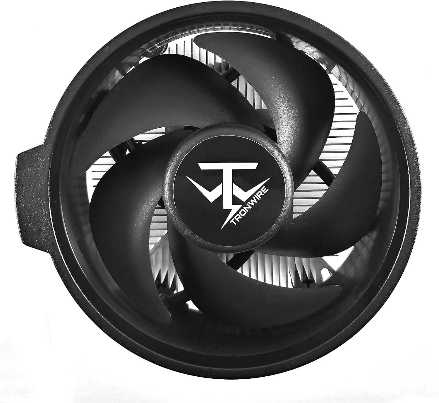 TRONWIRE TW-27 AMD Socket AM4 4-Pin PWM CPU Cooler with Aluminum Heatsink & Copper Core Base & 4.05-Inch Fan with Pre-Applied Thermal Paste for Desktop PC Computer