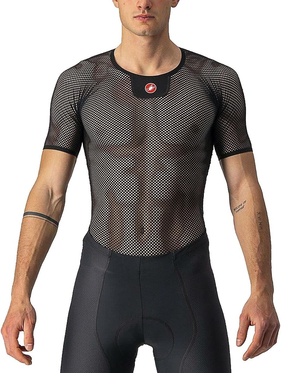 CASTELLI Men’s Core Mesh 3 Short Sleeve, Ultra-Lightweight Moisture-Wicking Base Layer for Hot-Weather Road Cycling