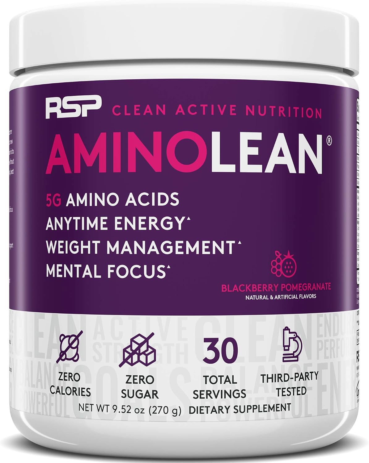RSP AminoLean - All-in-One Pre Workout, Amino Energy, Weight Management Supplement with Amino Acids, Complete Preworkout Energy for Men & Women, Pink Lemonade, 30 : Health & Household