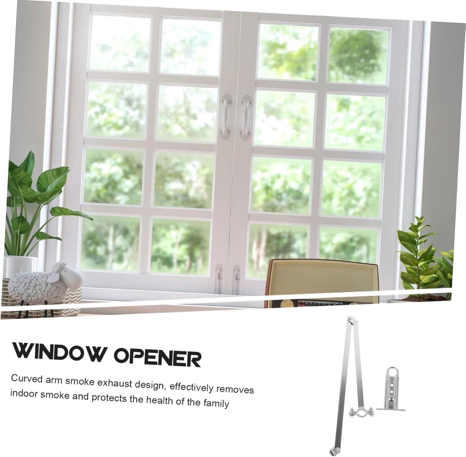 Housoutil 1set Automatic Window Opener Vent Crank Handle Replacement for Casement Windows for Easy Indoor Airflow Control and Enhanced Ventilation Stability
