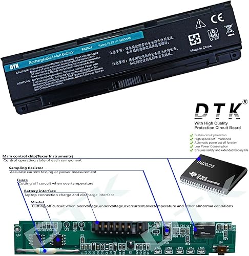 Miniatura 5 de DTK Batería para Toshiba PN PA5024U-1BRS PA5023U-1BRS PA5025U-1BRS PA5026U-1BRS PA5027U-1BRS PABAS259 PABAS260 PABAS261 PABAS262 PABAS263 portátil