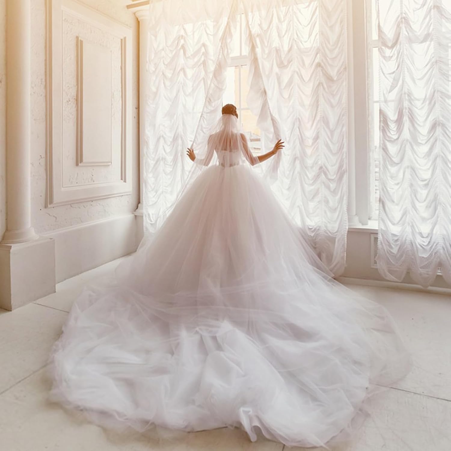 Petticoat Skirt for Women Under Dress 4 Hoop Under Skirt for Wedding, Crinoline Underskirt for Women Bridal - Image 7