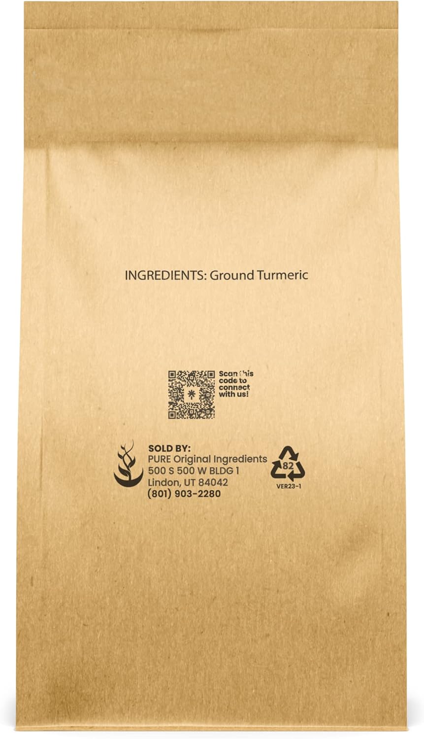 PURE ORIGINAL INGREDIENTS Boswellia Serrata Extract & Turmeric Powder Bundle (1lb), Natural Supplements, No Preservatives