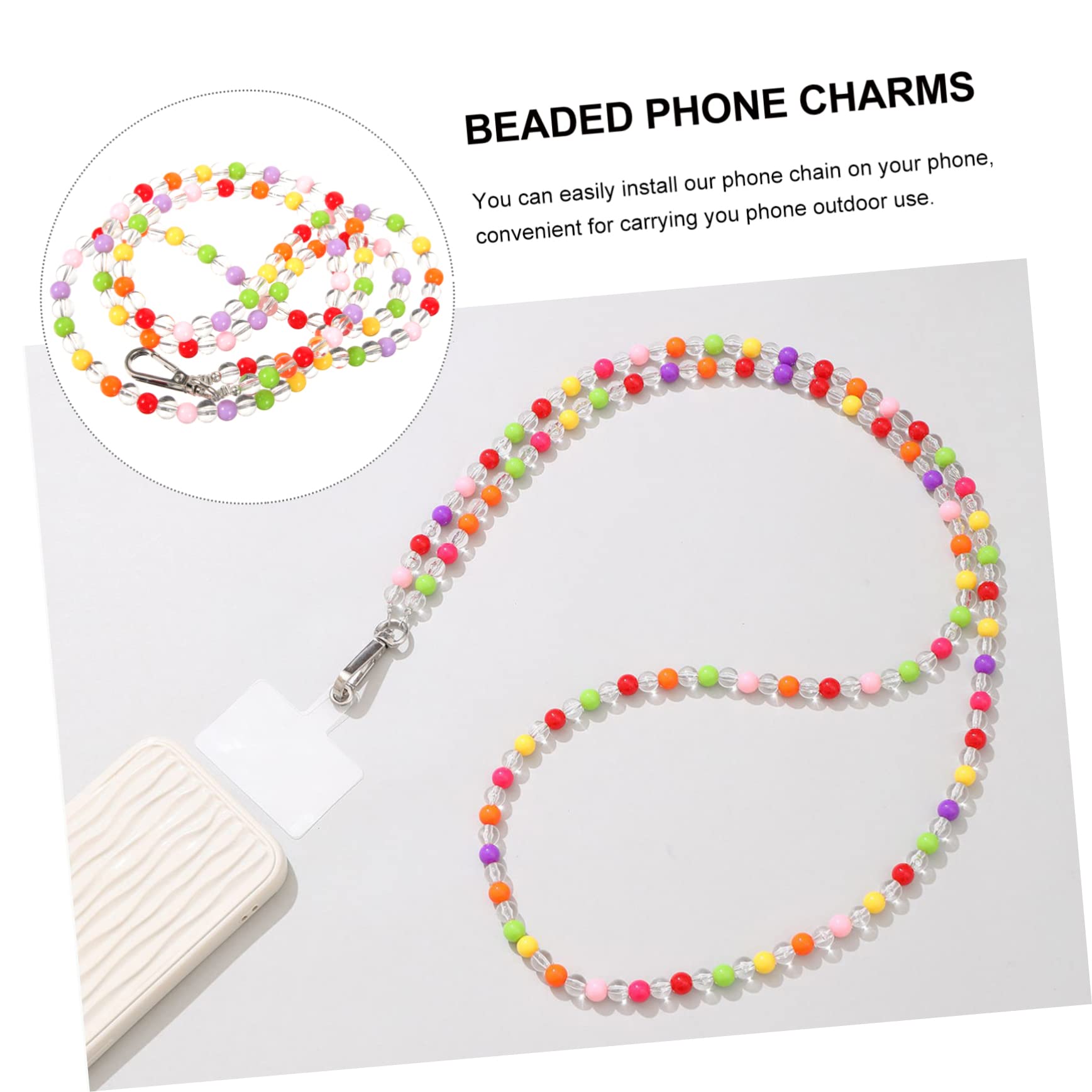 Artibetter Hebilla De Cadena De Teléfono Móvil Pulsera Para Teléfono Cordón De Muñeca Para Llaves Cordón De Teléfono Celular Correa De Pulsera De Teléfono Con Cuentas Cadena De Teléfono