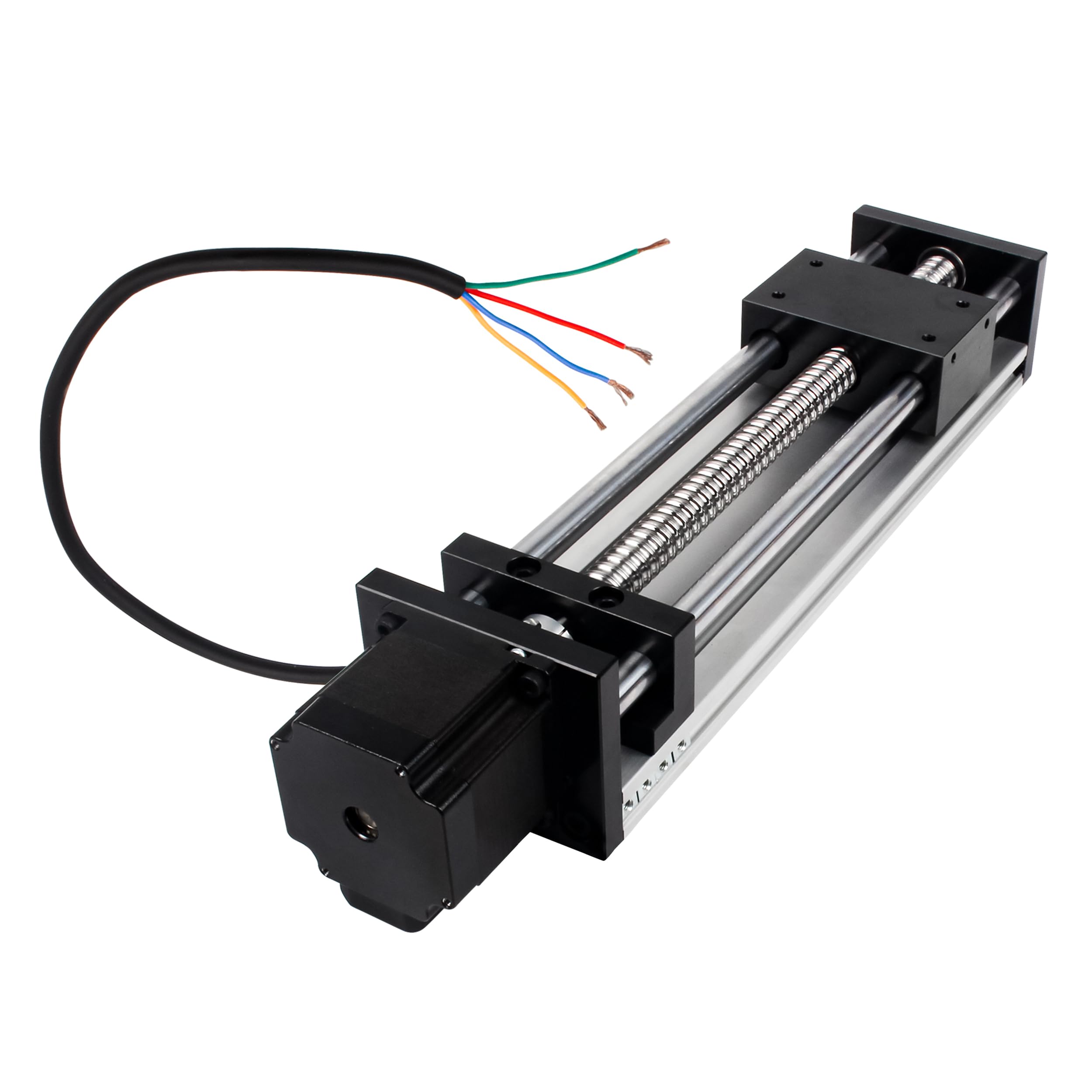 Siłownik liniowy CNC, efektywny 100 mm, podwójna oś optyczna, szyna ślizgowa liniowa 1204, śruba kulowa, prowadnica liniowa CNC z silnikiem krokowym Nema23 do frezarki CNC