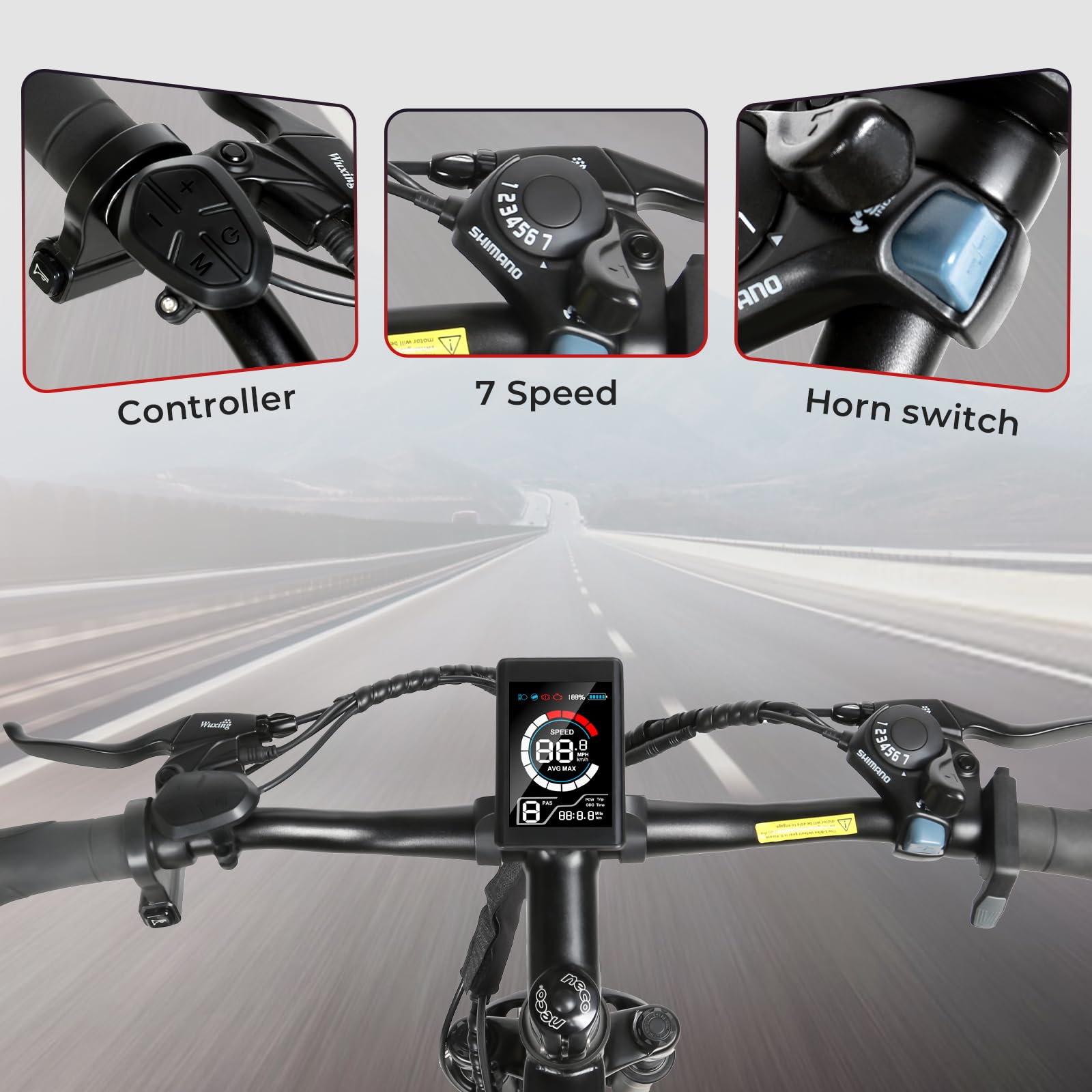 SAMEBIKE Bicicletta Elettrica Ebike per Pendolari da 24''con 250W motore 36V 13Ah batteria rimovibile bicicletta elettrica per adulti，autonomia di 90km velocità massima di 25km/h pedelec con pedali