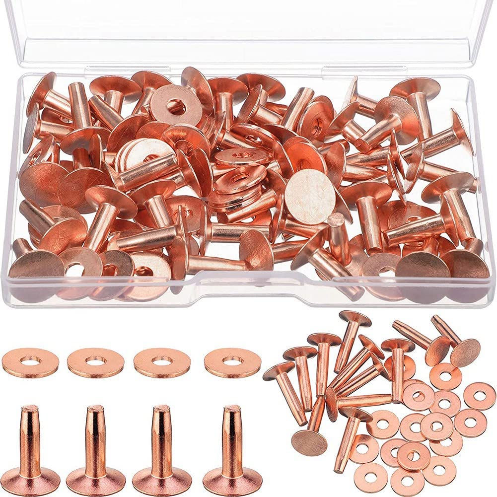 Rivets en cuivre de 19 mm robustes pour fixer solidement vos cuirs