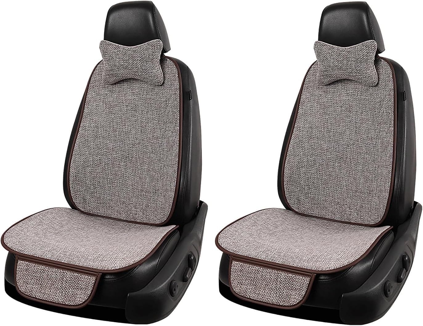 WIUHBAKPLMA Comfortable Car Seat Covers for Citroen C3/C3 Aircross/C3 Picasso/C4 Coupe/C4 Pallas/C4,Seat Protector Comfortable Car Seat Covers Cushion,5 Seats Back9Pcs-Grey