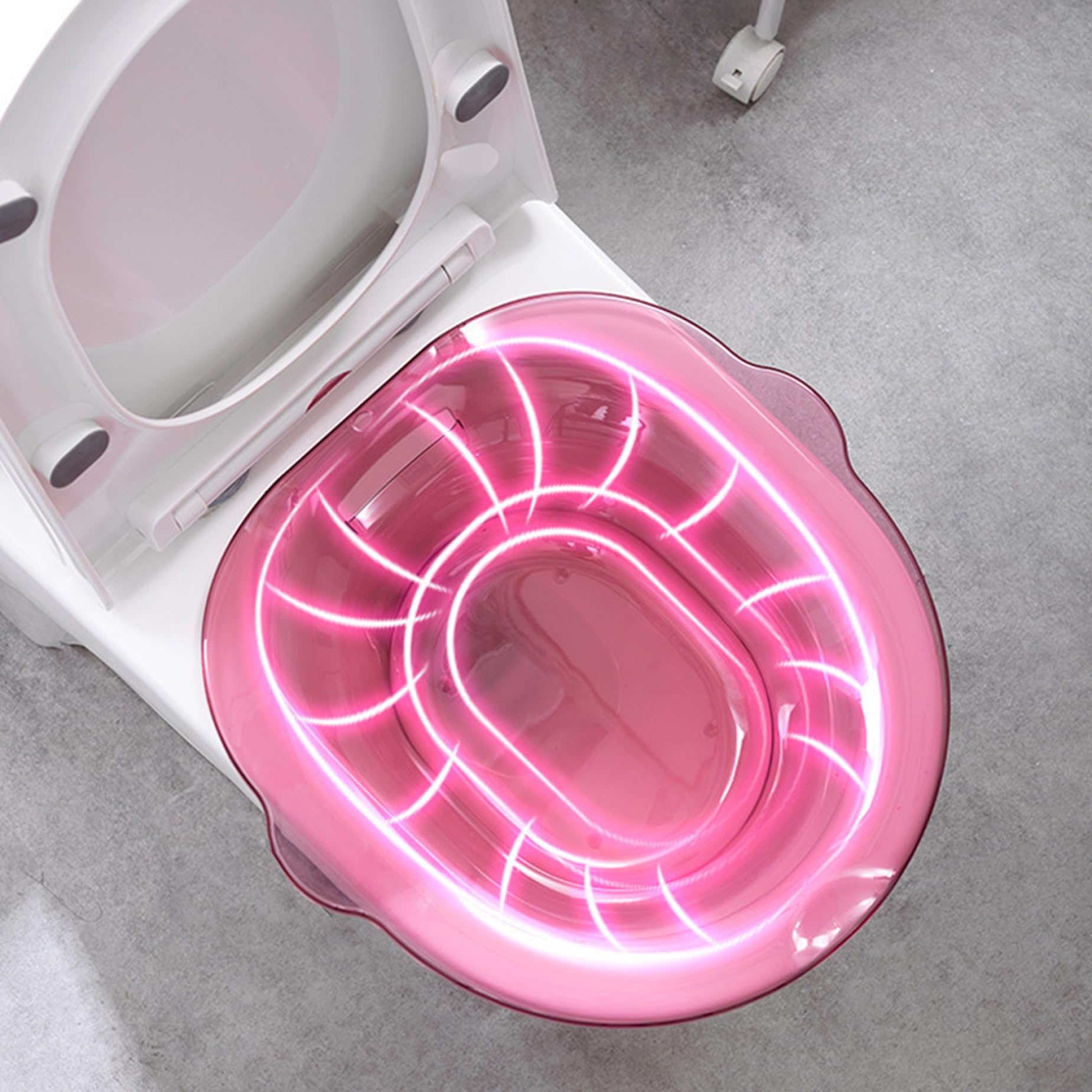 Baño Sitz para el inodoro, 2 piezas de bañera Sitz con más descaro, lavabo del asiento para el inodoro estilo 2, inodoros de inodoro, baño de sits para hemorroides, baños de sits con agujeros de dren