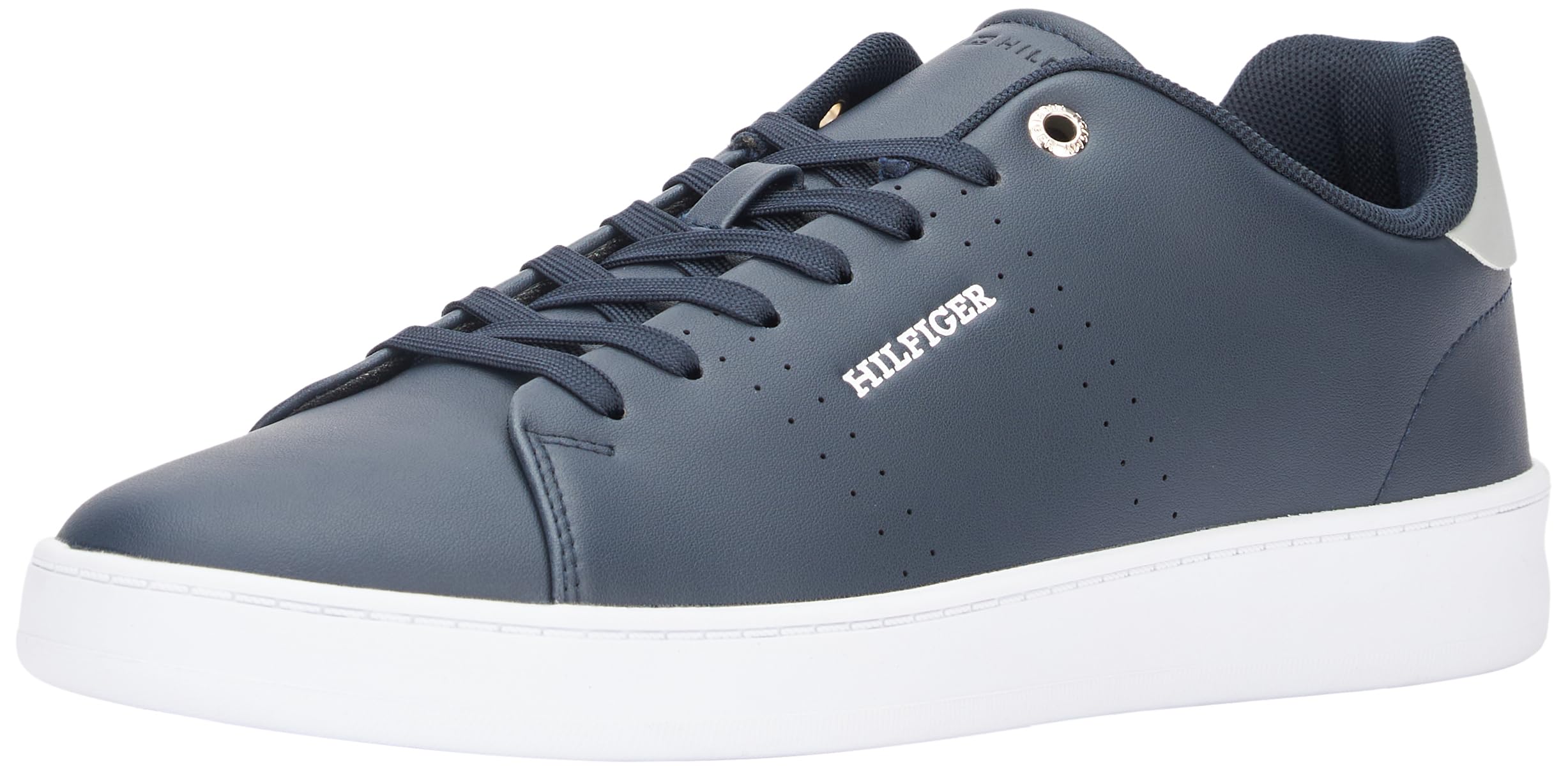 Tommy Hilfiger Court Cup LTH Perf Detail Fm0fm05038, Zapatilla con Suela Cupsole Hombre