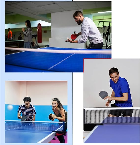 Table Tennis Replacement Net 175cm, Polyester Nylon Folding String | Tension post clamp, indoor outdoor, easy setup, practical material, carry bag, quality accessory duo set kit sport