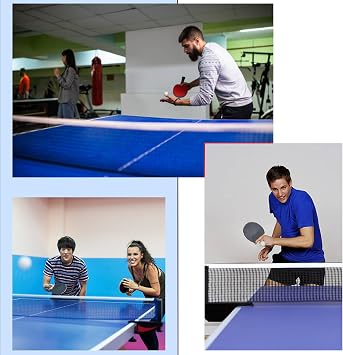 Table Tennis Replacement Net 175cm, Polyester Nylon Folding String | Tension post clamp, indoor outdoor, easy setup, practical material, carry bag, quality accessory duo set kit sport