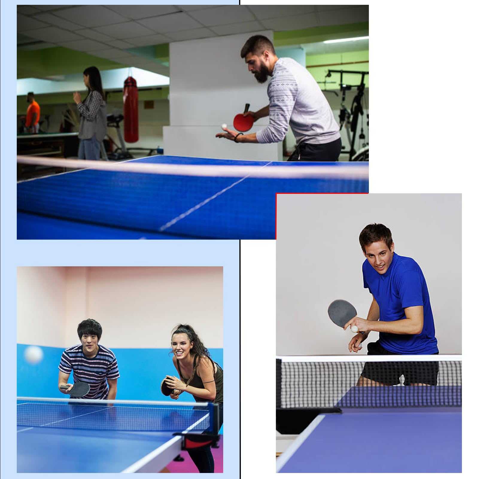 Rete Da Ping Pong Di Ricambio In PE, 180x14 Cm, Universale Per Tavoli Standard - Ideale Per Interni/Esterni - 6