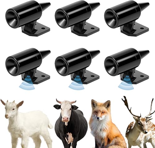 6 Pièces Sifflet Ultrason Anti Gibier pour Voiture SCROLIEY