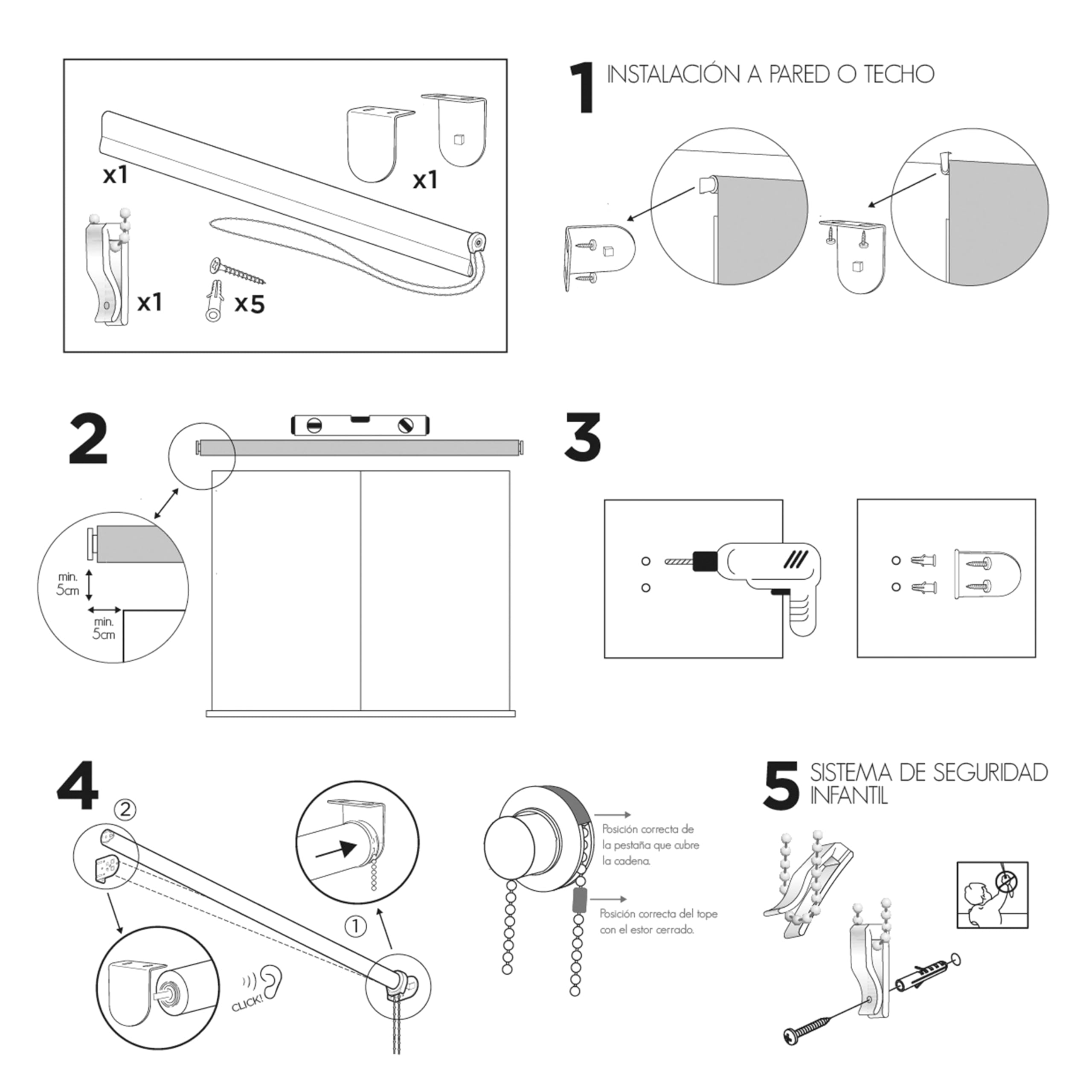 Blindecor Digital Store Enrouleur translucide avec Impression numérique Modèle Safari 140 x 180 cm Dimensions du Tissu 137 x 175 cm