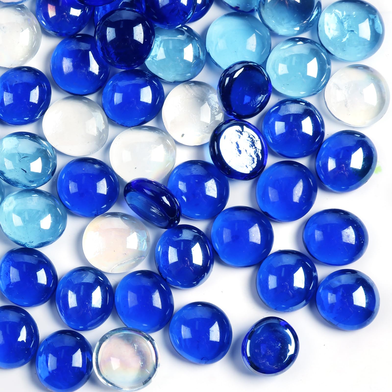 MBKHFLL 1LB Flat Glass Marbles - vase fillers | Mubboo