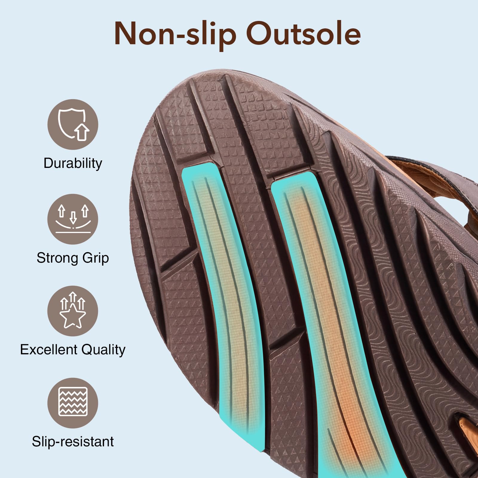 ZURIN Mens Orthotic Flip Flops Recovery Sandals Slides for Men，Comfort Thong Sandals with Plantar Fasciitis Arch Support Thick Athletic Cushion for Sports Exercise Walking Beach Indoor Outdoor — view 8