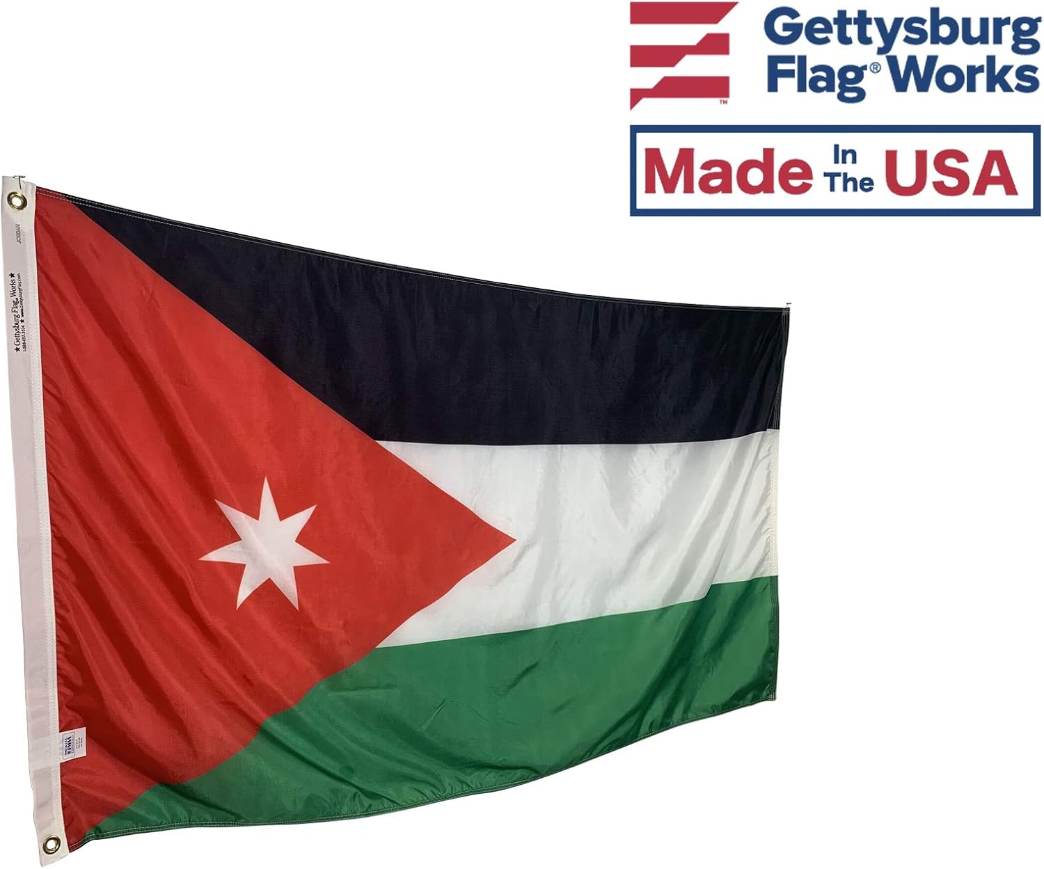 4x6' Jordan Flag - All Weather Nylon & Reinforced Fly End Stitching - Made in USA