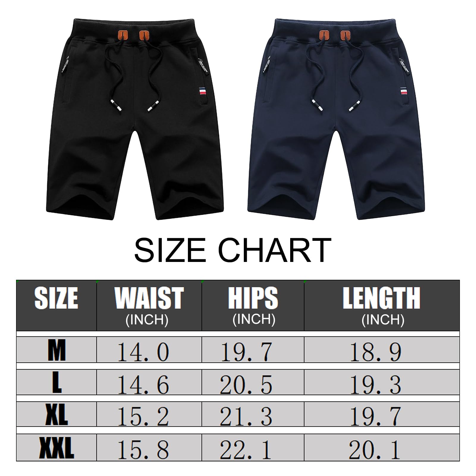 Rayson Short Décontracté pour Homme D'été Sport Shorts et Bermudas Homme avec Cordon Poches Casual Randonnée Pantalon Court
