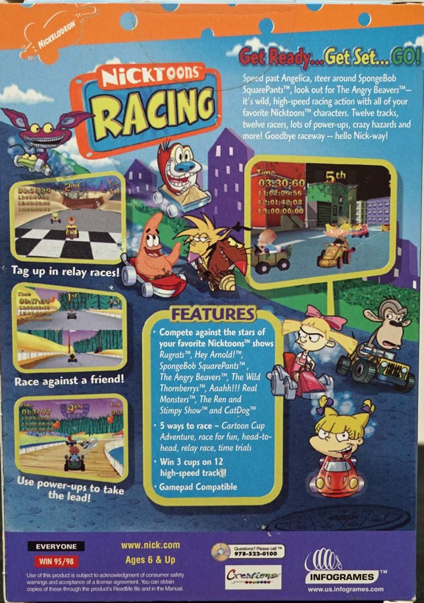 Nick Racing Games Nicktoons Racing NickToons Racing Game Boy Color Games Videogame