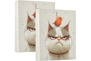 Feline Fury: Angry Cat 2-in-1 Binders