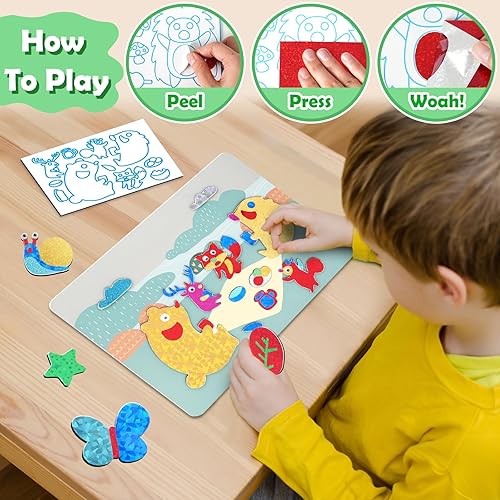 Miniatura 10 de ZMLM Kit de arte divertido de aluminio para niños manualidades de arte de aluminio, regalo de princesa unicornio para niñas de 4, 5, 6, 7, 8, 9