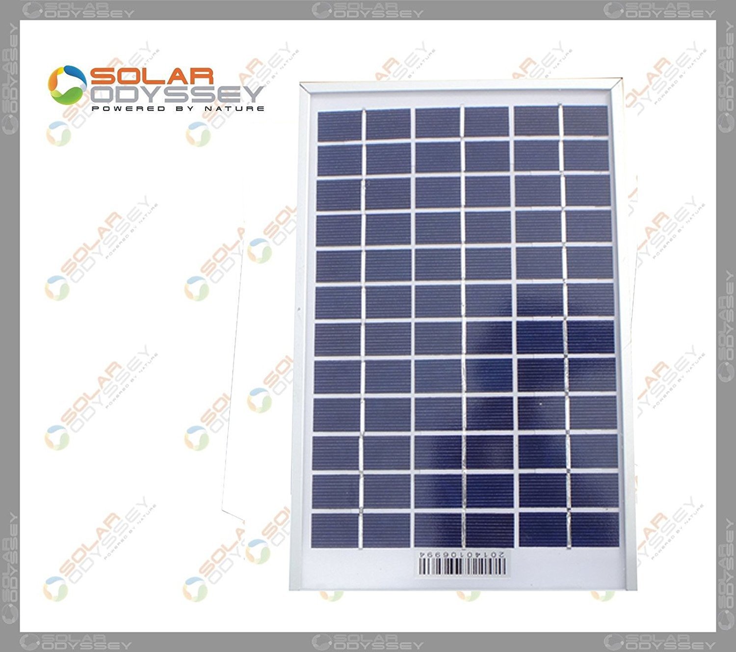 Solar Odyssey Solar Panel 5 Watt 12V Poly CrystallineGrade A Cells
