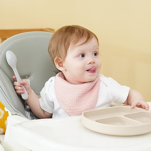 Miniatura 5 de Baberos de muselina para bebé, baberos de bandana para babeo para bebés niñas y niños, recién nacidos, niños pequeños, babeo y dentición