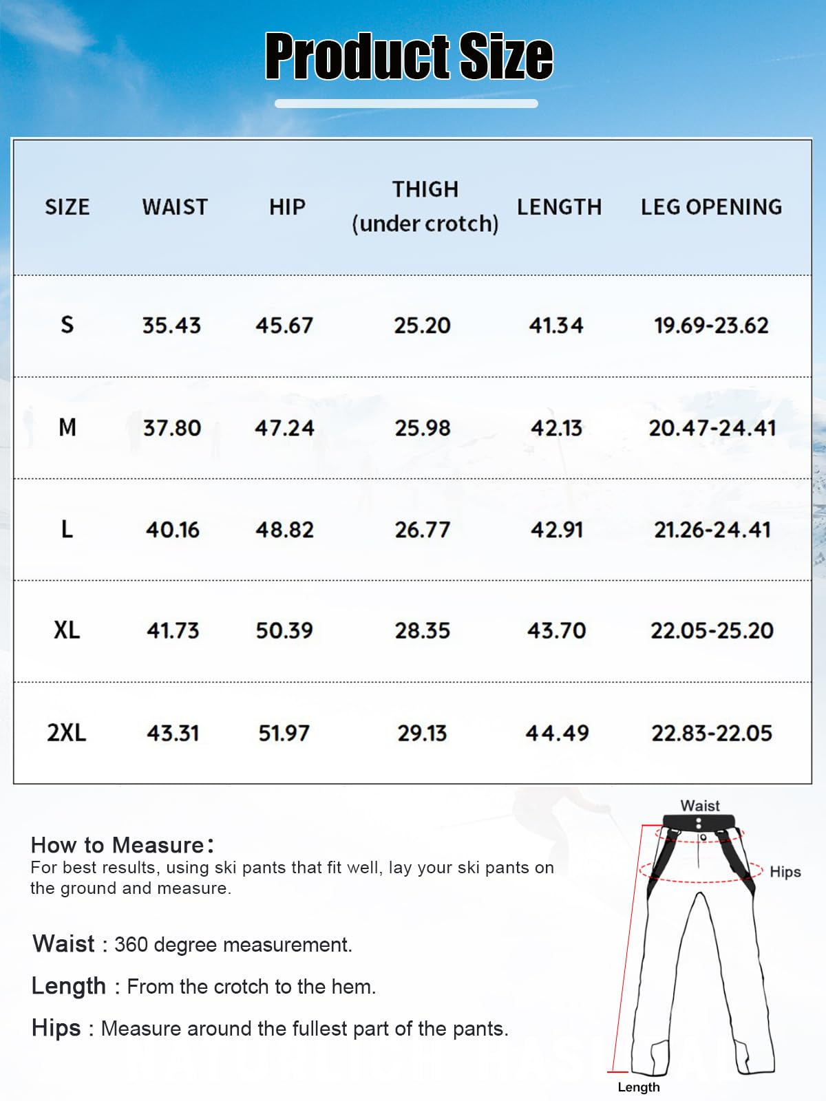 HOUZONIY Herren Skihose Wasserdicht Schneehose Softshellhose Winter Warm Gefüttert Snowboardhose Overall mit VAbnehmbar Träger