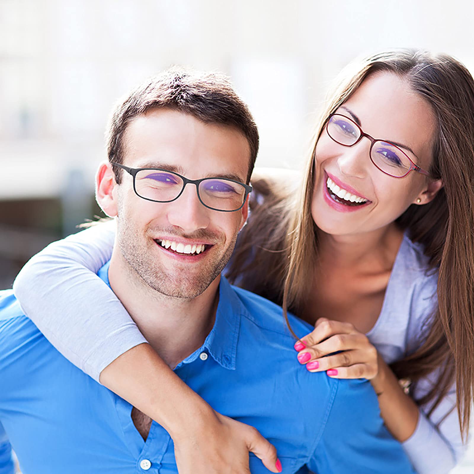 Un Pack de 2 Gafas de Lectura para Hombres/Mujeres, Gafas de Lectura Graduadas Ultra Delgadas, Bisagra de Resorte, para Leer, Practicas,Comodas 2.00